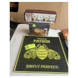 GROUP INCLUDING PATRON BAR MAT, MINI WHISKEY BARRE