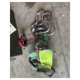 GROUP OF MISC CARABINERS AND CLIMBING EQUIPMENT