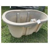 100 GAL TAN PLASTIC STOCK TANK