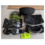 PAIR OF OAKLEY GOGGLES WITH ASSORTED LENSES AND PA
