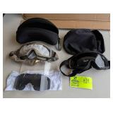 PAIR OF ESS GOGGLES WITH EXTRA LENSES, AND PAIR OF