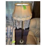 VINTAGE METAL FLOOR LAMP, 64 IN TALL