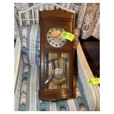 UNGHANS J, WOOD CASED WALL CLOCK, UNKNOWN CONDITIO