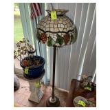 VINTAGE METAL BASE FLOOR LAMP, 64 IN TALL, PLASTIC