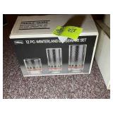 GROUP OF 12 LIBBEY WINTERLAND GLASSWARE SET, IN OR