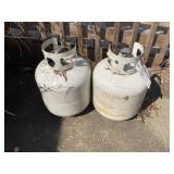 PAIR OF 20 POUND PROPANE TANKS