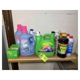 CONTENTS OF SHELF IN LAUNDRY ROOM, LAUNDRY DETERGE