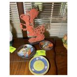 RESIN ORIENTAL THEMED FIGURINE 13 IN TALL AND ORIE