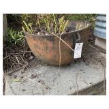 CAST-IRON CAULDRON 25 INCH DIAMETER 15 INCHES TALL