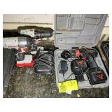 PORTER CABLE 20V CORDLESS DRILL AND IMPACT, BATTER