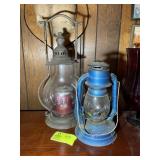 DIETZ NO 8 AIR PILOT OIL LANTERN 13 IN AND CT STEE