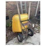 TRUE TEMPER, DUAL WHEEL WHEEL BARREL