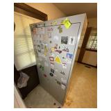 TWO DOOR METAL STORAGE CABINET WITH CONTENTS, CLEA
