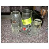 GROUP OF BEER STEINS