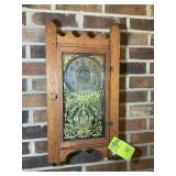 SESSIONS WOOD CASED WALL CLOCK, 10.5 IN X 20 IN