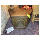 6 SIDED SIDE TABLE WITH STORAGE, 24 IN DIAMETER X