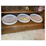 GROUP OF 9 OVAL SERVING PLATTERS, HOMER LAUGHLIN C