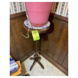 WOODEN PLANT STAND, 28.5 IN TALL