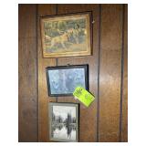 GROUP OF SMALL FRAMED PRINTS, 6 IN X 8 IN UP TO 10