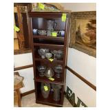 5 TIER WOODEN BOOKCASE, NO CONTENTS, 23.5 IN X 14