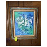 FRAMED OIL ON CANVAS, SIGNED PEERS, 24 IN X 28 IN