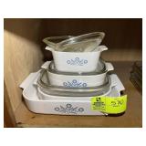 GROUP OF VINTAGE CORNING WARE BAKING DISHES