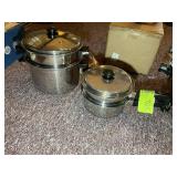 GROUP OF SALAD MASTER POTS WITH LIDS