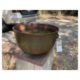 CAST-IRON CAULDRON 20 INCH DIAMETER 13 INCHES TALL