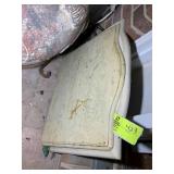 TWO VINTAGE MARBLE TABLE TOPS, APPROX 24 IN X 16 I