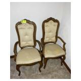 PAIR OF APPEAR TO BE THOMASVILLE UPHOLSTERED SEAT