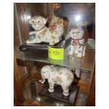 PAIR OF FRANKLIN MINT FIGURINES, THE IMPERIAL ELEP