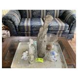 GROUP OF MISC DECORATIVE ITEMS, CLOWN FIGURINES, G