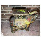 DECORATIVE ORIENTAL THEMED ELEPHANT PLANT STAND