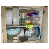 CONTENTS OF RIGHT CABINET OVER WASHER, MISC PLASTI