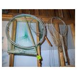 GROUP OF MISCELLANEOUS FISHING AND CRAB NETS