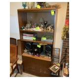 TWO-DOOR THREE-TIER BOOKSHELF 36 IN X 17 IN BY 76