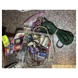 TOTE WITH MISCELLANEOUS ITEMS INCLUDING EXTENSION