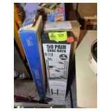 MISCELLANEOUS GROUP OF SHOE RACKS AND ORGANIZERS,
