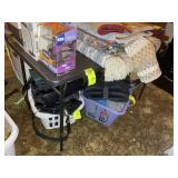 BLACK 4 FT FOLDING TABLE, NO CONTENTS