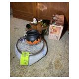 GROUP OF MISCELLANEOUS DECORATIVE ITEMS GHOST BOWL