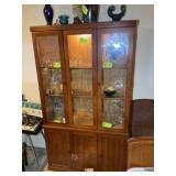 FOUR-DOOR BACKLIT CHINA CABINET APPEARS TO BE ONE