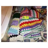 TWO VINTAGE AFGHANS