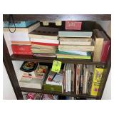 TOP TWO SHELVES OF CABINET, MISC GREETING CARDS, C