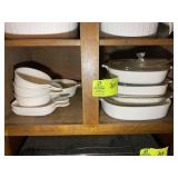 GROUP OF CORNING WARE BAKING DISHES
