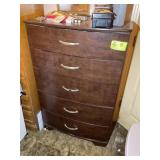 5 DRAWER DRESSER, NO CONTENTS, 32 IN X 17 IN X 48.