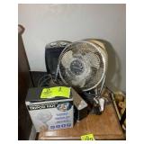GROUP OF FANS AND HEATERS