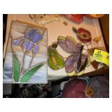 GROUP OF STAINED GLASS SUN CATCHERS