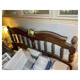 QUEEN SIZE HEADBOARD WITH METAL FRAME, NO CONTENTS