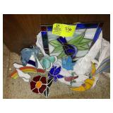GROUP OF DECORATIVE SUN CATCHERS UP TO 11 IN BY 11