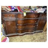 SIX DRAWER TWO DOOR WOODEN BUFFET 60' X 20.5' X 36